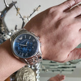 Buy Shop Emporio Armani Classic Navy Blue Dial Stainless Steel Watch For Men - AR1787 USA Online