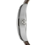 Buy Shop Emporio Armani Classic Quartz Beige Dial Brown Leather Strap Watch For Men - AR0646 USA Online
