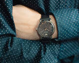 Buy Shop Emporio Armani Classic Quartz Black Dial Black Leather Strap Watch For Men - AR1692 USA Online