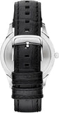 Buy Shop Emporio Armani Classic Quartz Black Dial Black Leather Strap Watch For Men - AR1865 USA Online