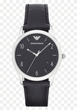 Buy Shop Emporio Armani Classic Quartz Black Dial Black Leather Strap Watch For Men - AR1865 USA Online
