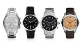 Buy Shop Emporio Armani Classic Quartz Black Dial Black Leather Strap Watch For Men - AR2429 USA Online
