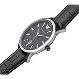 Buy Shop Emporio Armani Classic Quartz Black Dial Black Leather Strap Watch For Men - AR2429 USA Online