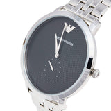 Buy Shop Emporio Armani Classic Quartz Black Dial Silver Steel Strap Watch For Men - AR11161 USA Online