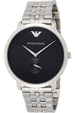 Buy Shop Emporio Armani Classic Quartz Black Dial Silver Steel Strap Watch For Men - AR11161 USA Online