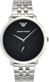 Buy Shop Emporio Armani Classic Quartz Black Dial Silver Steel Strap Watch For Men - AR11161 USA Online