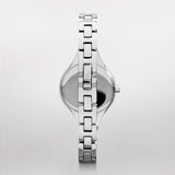 Buy Shop Emporio Armani Classic Quartz Black Dial Silver Steel Strap Watch For Women - AR7328 USA Online