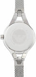 Buy Shop Emporio Armani Classic Quartz Black Dial Silver Steel Strap Watch For Women - AR7328 USA Online