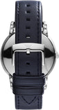 Buy Shop Emporio Armani Classic Quartz Blue Dial Black Leather Strap Watch For Men - AR1731 USA Online