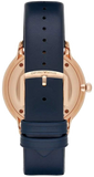 Buy Shop Emporio Armani Classic Quartz Blue Dial Blue Leather Strap Watch For Men - AR2071 USA Online