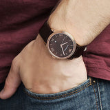 Buy Shop Emporio Armani Classic Quartz Brown Dial Brown Leather Strap Watch For Men - AR1613 USA Online