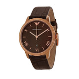 Buy Shop Emporio Armani Classic Quartz Brown Dial Brown Leather Strap Watch For Men - AR1613 USA Online