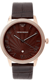 Buy Shop Emporio Armani Classic Quartz Brown Dial Brown Leather Strap Watch For Men - AR1613 USA Online