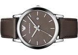 Buy Shop Emporio Armani Classic Quartz Brown Dial Brown Leather Strap Watch For Men - AR1729 USA Online