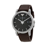 Buy Shop Emporio Armani Classic Quartz Brown Dial Brown Leather Strap Watch For Men - AR1729 USA Online