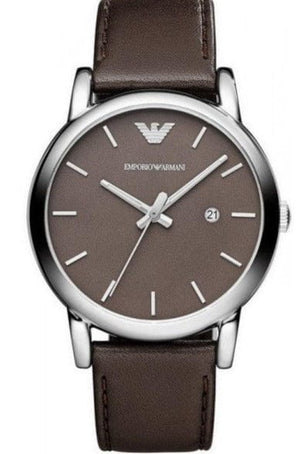 Buy Shop Emporio Armani Classic Quartz Brown Dial Brown Leather Strap Watch For Men - AR1729 USA Online
