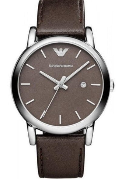 Buy Shop Emporio Armani Classic Quartz Brown Dial Brown Leather Strap Watch For Men - AR1729 USA Online