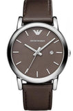 Buy Shop Emporio Armani Classic Quartz Brown Dial Brown Leather Strap Watch For Men - AR1729 USA Online