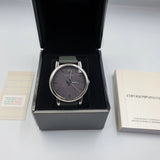 Buy Shop Emporio Armani Classic Quartz Grey Dial Grey Leather Strap Watch For Men - AR1730 USA Online