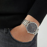 Buy Shop Emporio Armani Classic Quartz Grey Dial Silver Steel Strap Watch For Men - AR11134 USA Online