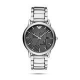 Buy Shop Emporio Armani Classic Quartz Grey Dial Silver Steel Strap Watch For Men - AR11134 USA Online