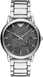 Buy Shop Emporio Armani Classic Quartz Grey Dial Silver Steel Strap Watch For Men - AR11134 USA Online