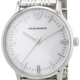 Buy Shop Emporio Armani Classic Quartz Mother of Pearl Dial Silver Steel Strap Watch For Women - AR1602 USA Online