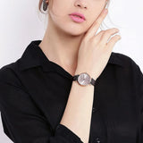 Buy Shop Emporio Armani Classic Quartz Pink Dial Brown Leather Strap Watch For Women - AR1911 USA Online