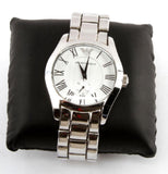 Buy Shop Emporio Armani Classic Quartz Silver Dial Silver Steel Strap Watch For Men - AR0647 USA Online