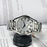 Buy Shop Emporio Armani Classic Quartz Silver Dial Silver Steel Strap Watch For Men - AR0647 USA Online