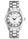 Buy Shop Emporio Armani Classic Quartz Silver Dial Silver Steel Strap Watch For Men - AR0647 USA Online