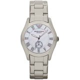 Buy Shop Emporio Armani Classic Quartz Silver Dial Silver Steel Strap Watch For Men - AR0647 USA Online