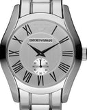 Buy Shop Emporio Armani Classic Quartz Silver Dial Silver Steel Strap Watch For Men - AR0647 USA Online