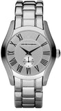 Buy Shop Emporio Armani Classic Quartz Silver Dial Silver Steel Strap Watch For Men - AR0647 USA Online