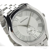 Buy Shop Emporio Armani Classic Quartz Silver Dial Silver Steel Strap Watch For Men - AR1788 USA Online