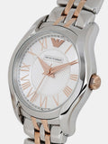Buy Shop Emporio Armani Classic Quartz Silver Dial Two Tone Steel Strap Watch For Men - AR1824 USA Online