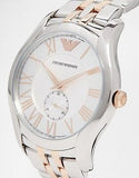 Buy Shop Emporio Armani Classic Quartz Silver Dial Two Tone Steel Strap Watch For Men - AR1824 USA Online