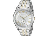 Buy Shop Emporio Armani Classic Quartz Silver Dial Two Tone Steel Strap Watch For Men - AR1824 USA Online