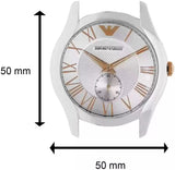 Buy Shop Emporio Armani Classic Quartz Silver Dial Two Tone Steel Strap Watch For Men - AR1824 USA Online