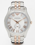 Buy Shop Emporio Armani Classic Quartz Silver Dial Two Tone Steel Strap Watch For Men - AR1824 USA Online