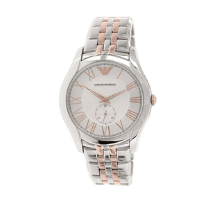Buy Shop Emporio Armani Classic Quartz Silver Dial Two Tone Steel Strap Watch For Men - AR1824 USA Online
