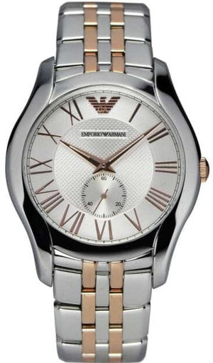 Buy Shop Emporio Armani Classic Quartz Silver Dial Two Tone Steel Strap Watch For Men - AR1824 USA Online