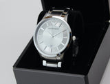 Buy Shop Emporio Armani Classic Quartz White Dial Silver Steel Strap Watch For Men - AR2430 USA Online