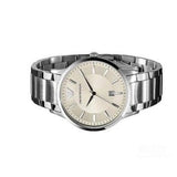 Buy Shop Emporio Armani Classic Quartz White Dial Silver Steel Strap Watch For Men - AR2430 USA Online