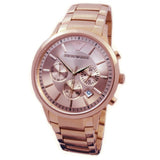 Buy Shop Emporio Armani Classic Rose Gold Chronograph Steel Strap Watch For Men - AR2452 USA Online