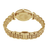 Buy Shop Emporio Armani Gianni T Bar Silver Dial Gold Stainless Steel Strap Watch For Women - AR1877 USA Online