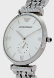 Buy Shop Emporio Armani Classic Silver Dial Silver Steel Strap Watch For Men - AR1819 USA Online