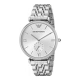 Buy Shop Emporio Armani Classic Silver Dial Silver Steel Strap Watch For Men - AR1819 USA Online