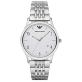 Buy Shop Emporio Armani Classic Silver Dial Silver Steel Strap Watch For Men - AR1867 USA Online