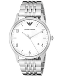 Buy Shop Emporio Armani Classic Silver Dial Silver Steel Strap Watch For Men - AR1867 USA Online